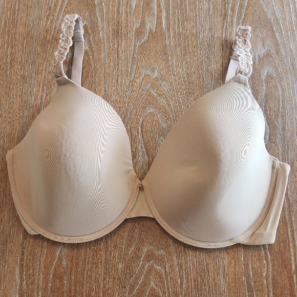 NATORI Beige Pure Luxe Custom Coverage Underwire Bra Size 34G - Picture 10 of 13